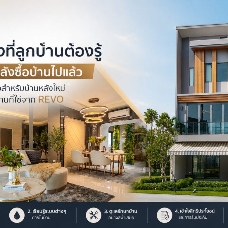 5 สิ่งที่ลูกบ้านต้องรู้ หลังซื้อบ้านไปแล้ว คู่มือสำหรับบ้านหลังใหม่ ในบ้านที่ใช่จาก REVO